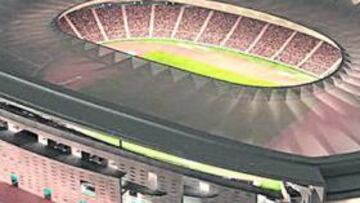 <b>EL CAMPO. </b>Esta es la maqueta del nuevo estadio del Atlético.