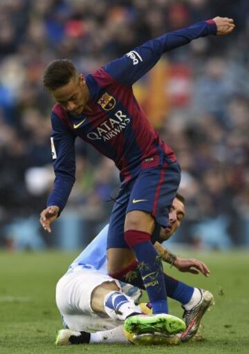 Neymar y Sergi Darder.