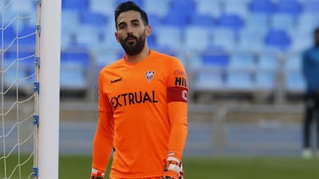 Tomeu Nadal, durante el partido de la Liga Smartbank entre el Real Zaragoza y el Albacete Balompi&eacute;.