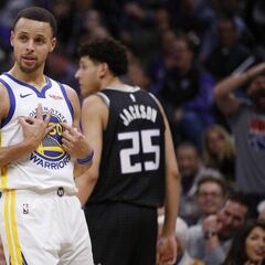A Stephen Curry sí le pitan 'los pasos James Harden'