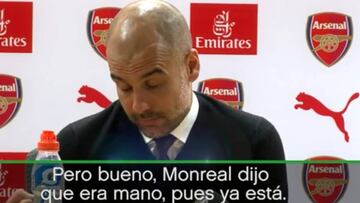 Pep Guardiola: no quiere hablar de árbitros... ¡pero lo hace!
