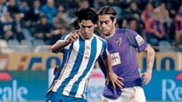 <b>COMPETIDO. </b>El Deportivo llevó el peso del partido, pero el Málaga también dispuso de buenas ocasiones durante el partido.