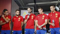 Juanfran, hoy en la tienda Adidas.