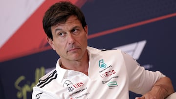 Toto Wolff en la rueda de prensa previa al Gran Premio de Austria.