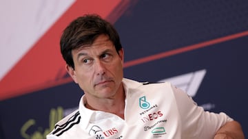 Formula One F1 - Austrian Grand Prix - Red Bull Ring, Spielberg, Austria - June 27, 2025 Mercedes team principal Toto Wolff during the press conference REUTERS/Gintare Karpaviciute
