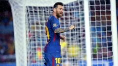 Barcelona-Olympiacos: el gol 100 de Messi en Europa, la expulsión de Pique... todo en imágenes