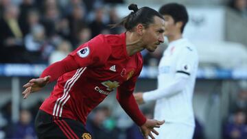 Ibra arrogante tras marcar el gol 25.000 de la Premier