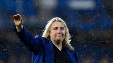 Soccer Football - Women's Champions League - Semi Final - Second Leg - Chelsea v FC Barcelona - Stamford Bridge, London, Britain - April 27, 2024 Chelsea manager Emma Hayes after the match REUTERS/Tony Obrien