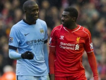 Yaya y Kolo Touré alcanzaron a jugar en contra en la Premier League. El primero eso sí acapara los elogios y los flashes