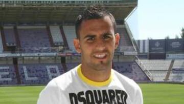 <b>CANARIO. </b>El jugador del Valladolid jugará hoy contra su ex equipo.
