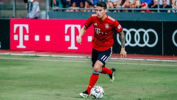 James, ausencia principal en el entrenamiento del Bayern de Munich.