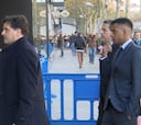 Así entró Rodrygo al palco del Bernabéu: traje y mano al bolsillo