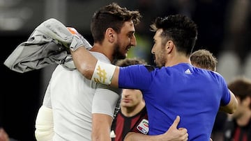 Donnarumma y Buffon. 