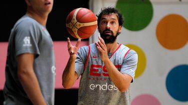 Sergio Llull, durante la concentración de la Selección de baloncesto previa al Eurobasket.
