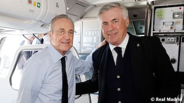 Florentino Pérez y Carlo Ancelotti.