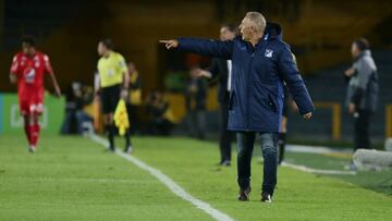 Miguel Ángel Russo va por el título con Millonarios en su primera final en Colombia.