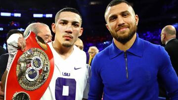 Te&oacute;fimo L&oacute;pez y Vasyl Lomachenko.