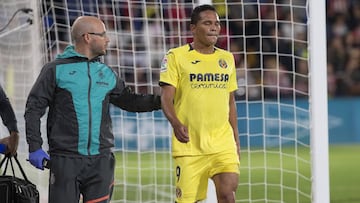 Lesión de Bacca en un Villarreal-Atlético.