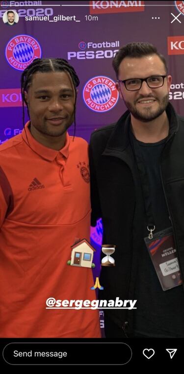 Misterioso mensaje de un empleado del Arsenal a Gnabry