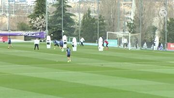 Sesión de recuperación después de la victoria frente al Eibar