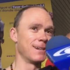Froome: "Estoy feliz de estar en Colombia, espero estar listo"