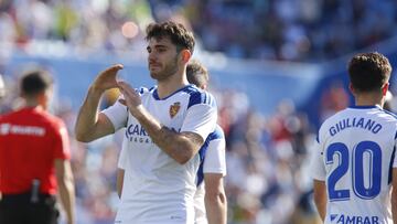 Puche celebra su gol contra el Leganés.
