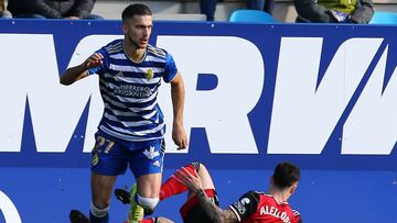 +++++++ durante el partido de la Liga Smartbank Segunda División Jornada 19 entre la SD Ponferradina y el CD Mirandes disputado en el Estadio de El Toralin de Ponferrada .Foto Luis de la Mata