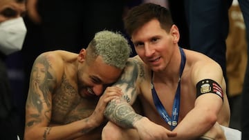 Neymar y Messi.