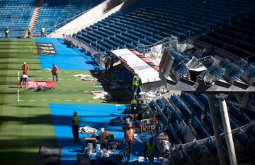 Así avanzan las obras del Santiago Bernabéu