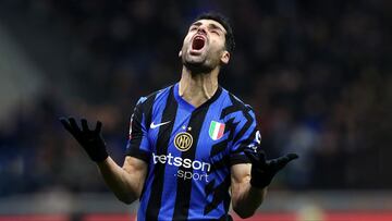 Mehdi Taremi, jugando para el Inter de Milán