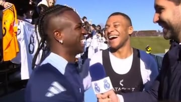 Madridistas, deléitense: Vinicius y Mbappé desvelan cuál es su relación en este momentazo