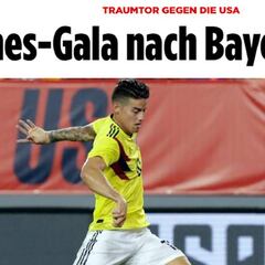 Bild elogia a James tras juego con Selección: "Sueño de gol"