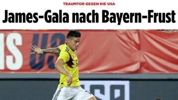 Bild elogia a James tras juego con Selección: "Sueño de gol"