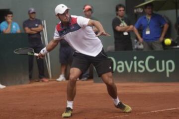 Christian Garín le dio el cuarto punto a Chile tras barrer con Manuel Castellanos.