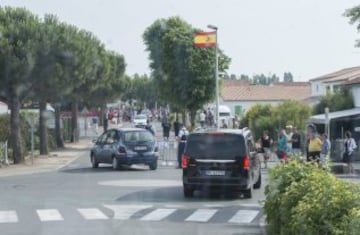 Medidas de seguridad en el hotel de la Selección. 
