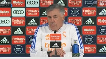 Ancelotti: "Bale respeta a la afición del Real Madrid"