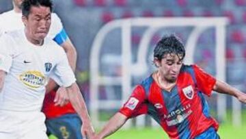 <b>EL SEGUNDO. </b>Christian Bermúdez cruzó un balón en el 0-2.