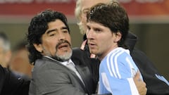 Maradona: Messi wishes great "all the strength in the world" after brain surgery