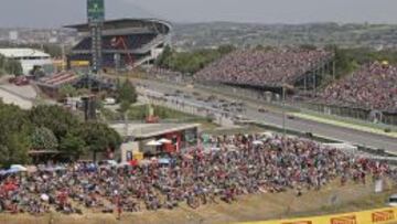 Circuito de Montmel&oacute; durante el GP de Espa&ntilde;a 2015