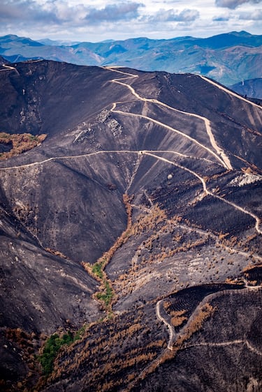 Desde el cielo: así han quedado las zonas afectadas por los incendios de agosto