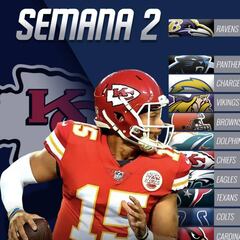Partidos y resultados de la NFL 2018: Semana 2