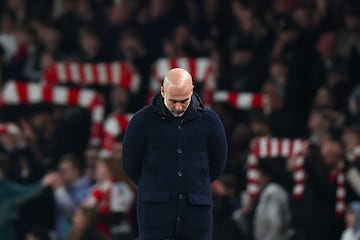 Pep Guardiola durante el encuentro. 