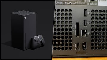 Los puertos traseros de Xbox Series X cuentan con indicadores táctiles para personas ciegas