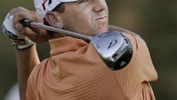 <B>BIEN SITUADO.</B> Sergio García se mantiene en los primeros puestos del torneo después de la primera jornada.