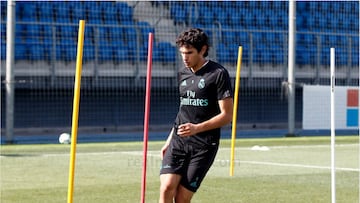 Jesús Vallejo durante un entrenamiento.