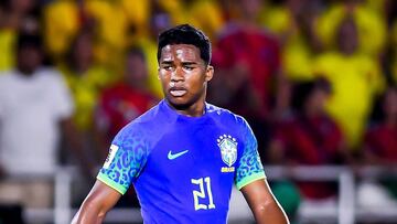 Hist車rico Endrick con Brasil