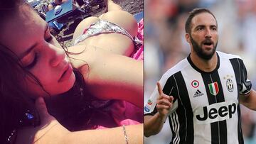 Higuain y la modelo italiana Antonella Fiordelisi