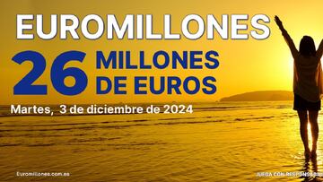 Euromillones: comprobar los resultados del sorteo de hoy, martes 3 de diciembre