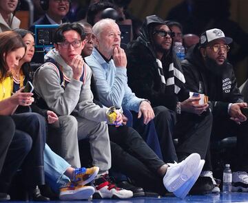 Bill Murray durante el partido de las estrellas de la NBA en el Bankers Life Fieldhouse.