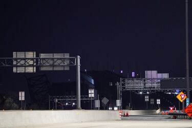 Vista del puente Francis Scott Key desde el lado de Baltimore.